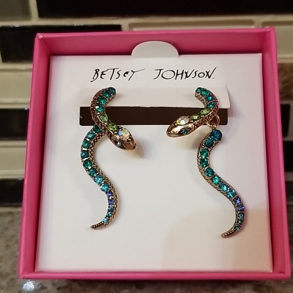 Betsey Johnson Jewelry - Betsey Johnson snake earrings